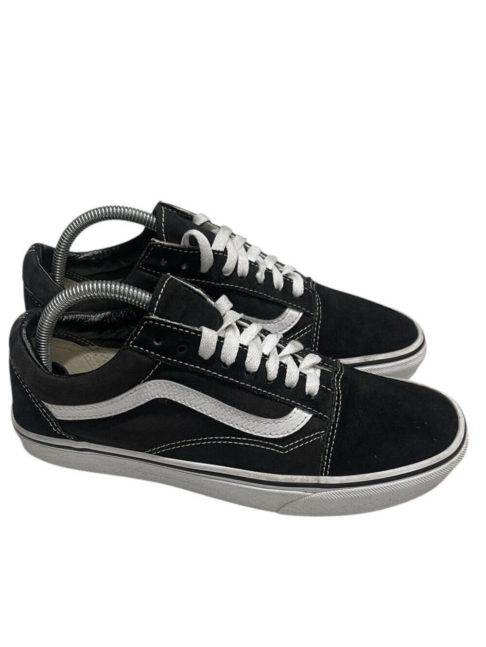 Vans Men’s Old Skool Lace Up Suede Sneakers SZ 8 Black White